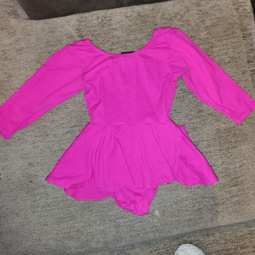 Girls In Motion Pink Kids Leotard